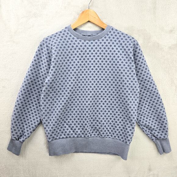 Umbro By Kim Jones Sweatshirt Womens Small Pullover Flower Crewneck AOP - Picture 1 of 9